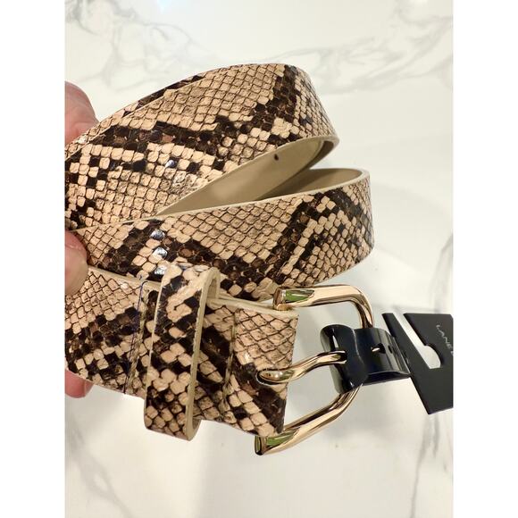 Lane Bryant Faux Snakeskin Belt NWT | Plus Size 26/28 Statement Waist Accessory - Picture 1 of 6